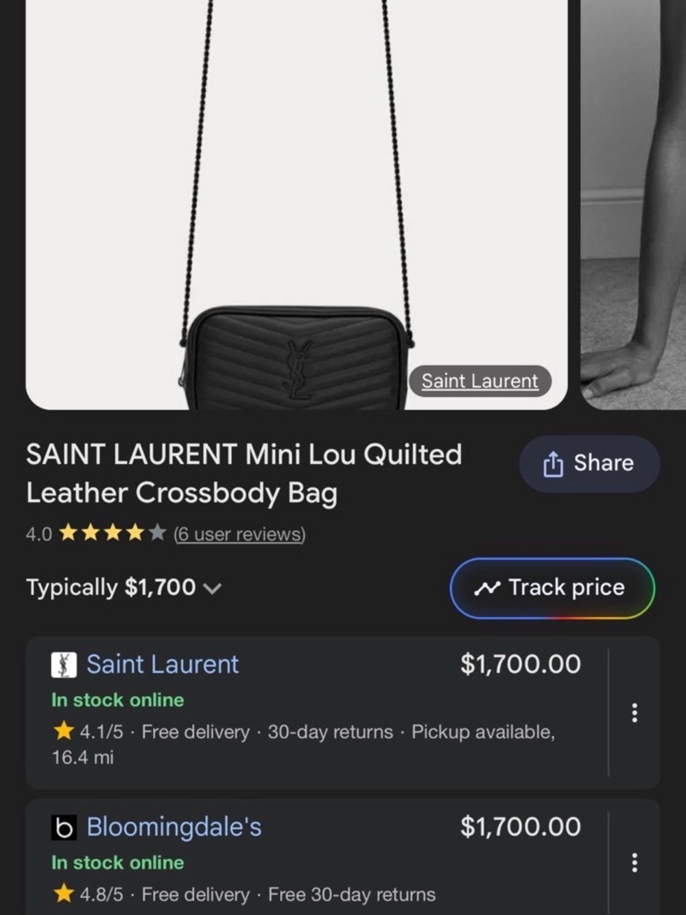 Saint Laurent Black Quilted Camera Crossbody with Tassel - Picture 9 of 9